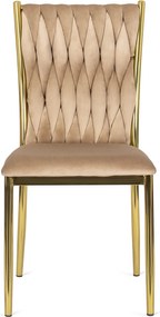 PROXIMA.store - Luxusná jedálenská stolička DAN FARBA: béžová