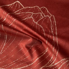 Dekorstudio Elegantný zamatový behúň na stôl BLINK 12 tehlový Rozmer behúňa (šírka x dĺžka): 35x140cm
