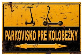 Ceduľa Parkovisko pre kolobežky