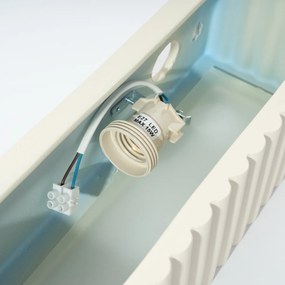 Nástenné svietidlo Rigata, 1x béžové keramické tienidlo