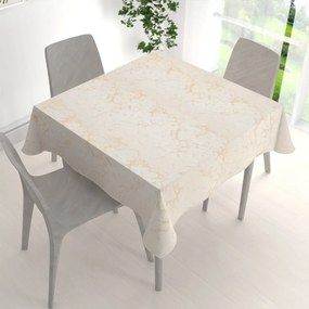 Biante Dekoračný štvorcový obrus Parma PM-115 Zlatý mramor na béžovom 50x50 cm