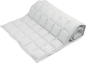 Ľanová prešívaná deka svetlo šedá 60x120cm