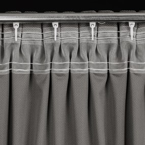 ZATEMŇOVACÍ ZÁVES NA PÁSKE MILO 140X300 CM SIVÁ