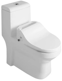 Sapho Sapho, HUBERT WC kombi, zadný/spodný odpad s elektronickým bidetom USPA LUX, UB-6635RU-2