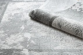 Koberec AKRYL VALS 0W1738 C53 87 Ramka beton, tmavý sivý / svetlý sivý