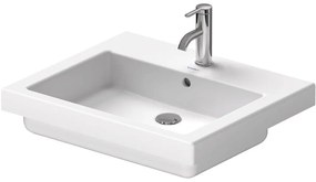 DURAVIT Vero zápustné umývadlo s otvorom (montáž zhora), s prepadom, 550 x 465 mm, biela, 0315550000