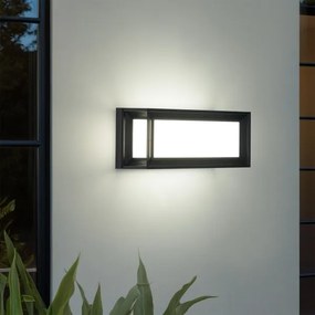 Brilagi - LED Vonkajšie nástenné svietidlo s pohybovým senzorom PARKER LED/12W/230V čierne IP44