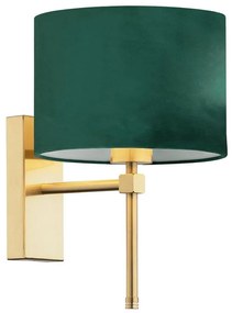 Argon 8107 - Nástenná lampa ABBANO 1xE27/15W/230V mosadz/zelená