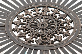 Kovový stôl Indra - Bronzová