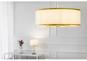 Argon 2132 - Luster na tyči ABBANO 5xE14/7W/230V mosadz/biela