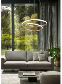 Redo 01-1891 - stmievateľný LED luster na lanku TORSION LED/35W/230V pr. 75 cm bronzový