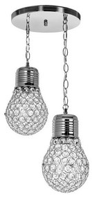 Luster na reťazi 2xE27/60W/230V