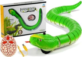 LEAN TOYS Had s infračerveným diaľkovým ovládaním - zelený