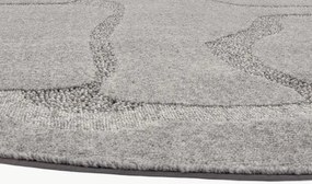 Koberec Agnella Morphic Organica sivý kruh