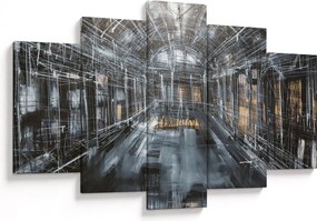 Obraz interiéru starej budovy (150x105 cm)