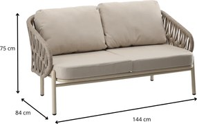 Záhradná zostava Aden pre 4 osoby béžová
