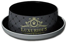 Moderná Miska pre mačky Trendy Luxurious čierna,  0,735 l, pr. 20 cm