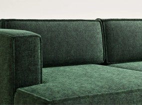 Tmavozelená ženilková rozkladacia/s úložným priestorom rohová pohovka (ľavý roh/s leňoškou) Velto – Maison de Rêve
