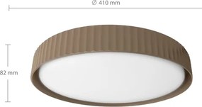 Brilagi - LED stmievateľné stropné svietidlo LUCIA LED/48W/230V pr. 41 cm hnedá+DO
