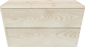 9-dielna záhradná súprava z paliet, impregnovaný smrek