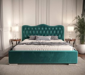 Moderná čalúnená posteľ ROYAL - Železný rám,160x200