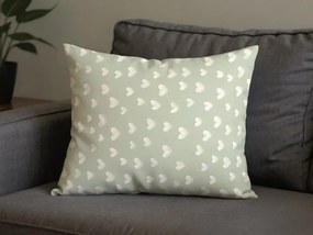 Obliečka na vankúš z mikrovlákna STARS HEARTS 50x70 cm, zelená