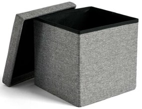 Úložná taburetka DIEGO L sivá