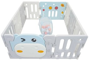 Modulárna ohrádka Hippo modrá pre deti ZOG.SQ-002 Farba: modrá