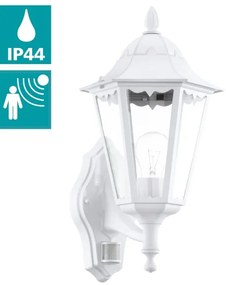 Eglo 93447 - Vonkajšie nástenné svietidlo s čidlom navedie 1xE27/60W/230V