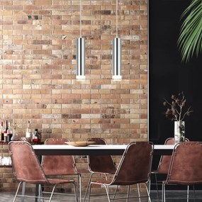 Luster na lanku ARMIN 2xGU10/10W/230V lesklý chróm