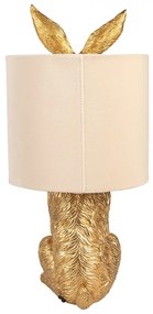 Gold RABBIT dekor lampa k Veľkej noci