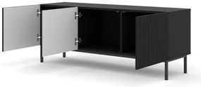 TV skrinka/stolík 3D 150 Rowanna (čierna). Akcia -19%. Vlastná spoľahlivá doprava až k Vám domov. 1125012