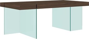 Jedálenský stôl Soho 200 cm orech/číry