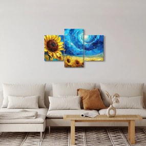 Obraz - Maľba slnečníc (90x60 cm)