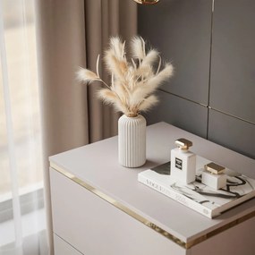 ZÁVESNÝ NOČNÝ STOLÍK NESSIE 2 KAŠMÍR + ZLATÝ LED