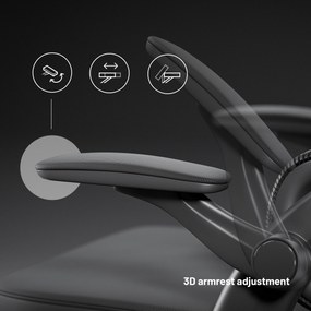 Ergonomická kancelárska stolička Diablo V-Light, čierna