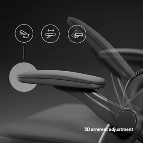 Ergonomická kancelárska stolička Diablo V-Light, čierna