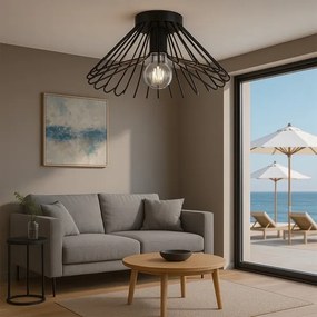 ONLI - Stropné svietidlo DUCCIO 1xE27/22W/230V pr. 60 cm čierna