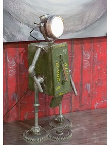 Industriál stolná lampa GREEN ROBOT