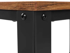 Servírovací stolík MARGE hnedý/čierny