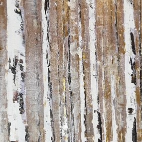 Ručne maľovaný obraz 70x70 cm Birch Wood – Wallity