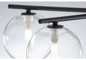 Jupiter 2046 - Prisadený luster PRATO 5xG9/10W/230V čierna/číra