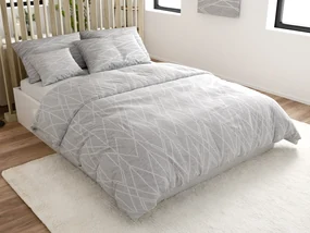Obliečky z Renforcé bavlny GRAY STRIPES sivé Rozmer obliečky: 70 x 90 cm | 140 x 200 cm