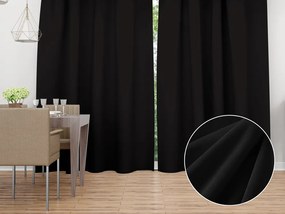 Biante Zamatový záves Velvet Prémium SVP-023 Čierny 135x260 cm