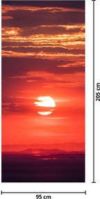Fototapeta na dvere - Farebné slnko (95x205cm)