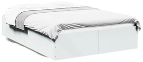 Rám postele biely 135x190 cm kompozitné drevo 3281035