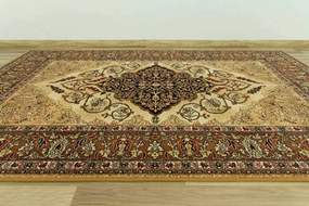 Koberec Isfahan Leyla jantár hnedý / béžový