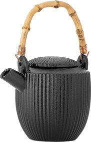 Čierna kameninová kanvica na čaj 850 ml Neri – Bloomingville