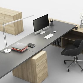 Kancelársky prístavný kontajner BLOCK, 400 x 800 x 710 mm, 4 zásuvky, biela