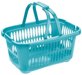 Tontarelli Kôš na čistú bielizeň COVER LINE s rukoväťou 19,4 l, modrá
